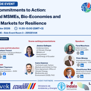 WUSME at COP31: join us on 17 and 19 November